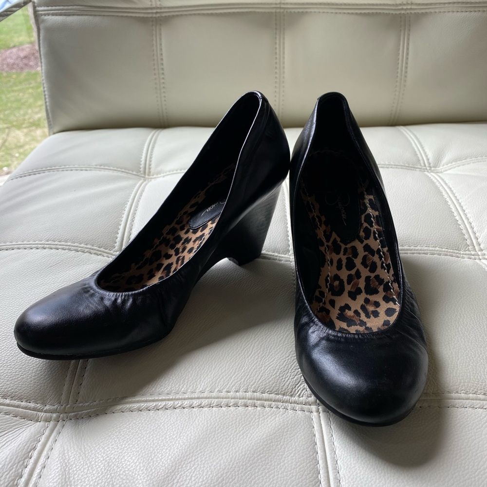 Black wedges- Jessica Simpson